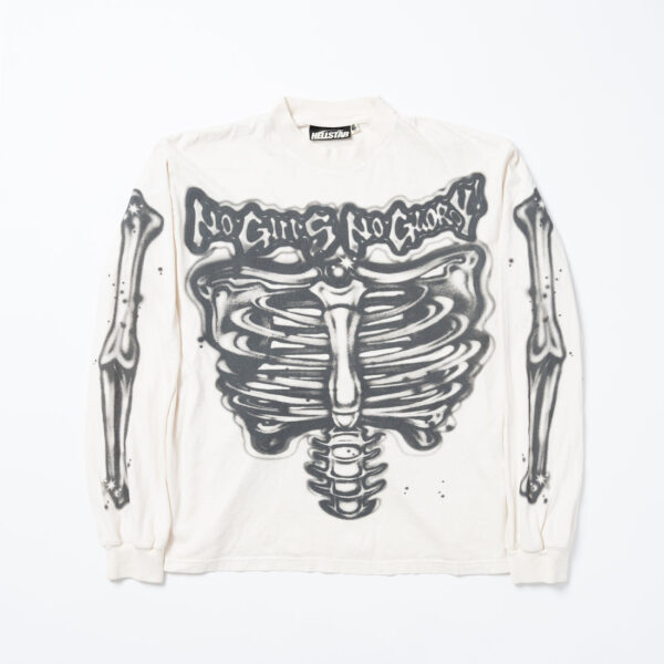 Airbrushed Bones Long sleeve Hellstar Shirt