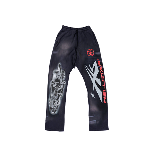 Hellstar Airbrushed Skull Sweatpants