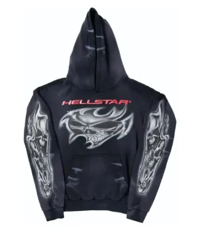 Hellstar Airbrushed Skull Hoodie