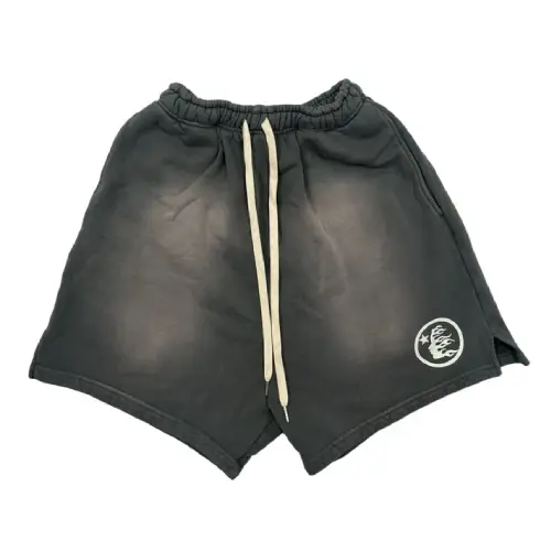 Grey Hellstar Fleece Shorts