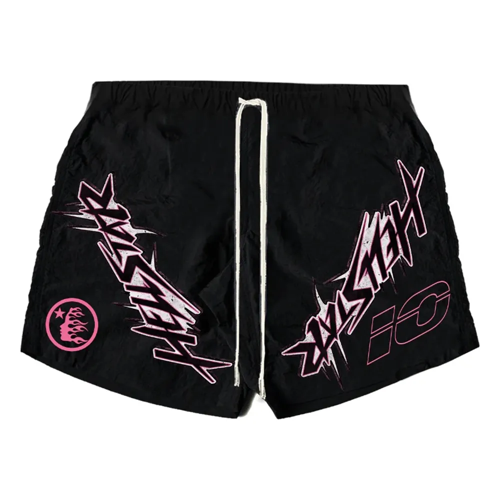 Hellstar Waxed Nylon Athletic Shorts