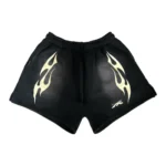 Black Hellstar Flame Shorts
