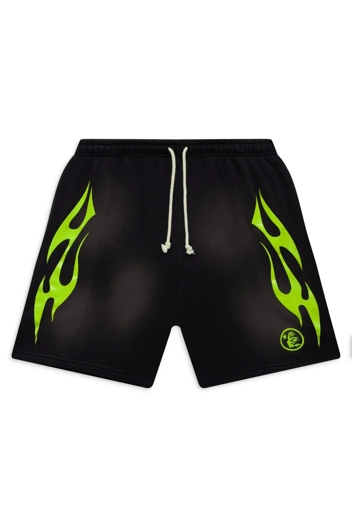 Hellstar Green Flame Shorts