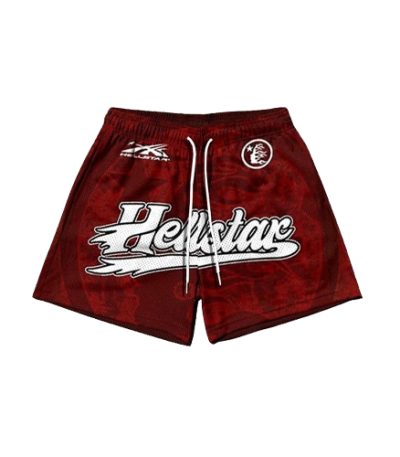 Hellstar Graphic Casual Red Shorts