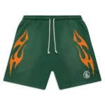 Hellstar Flame Green Shorts