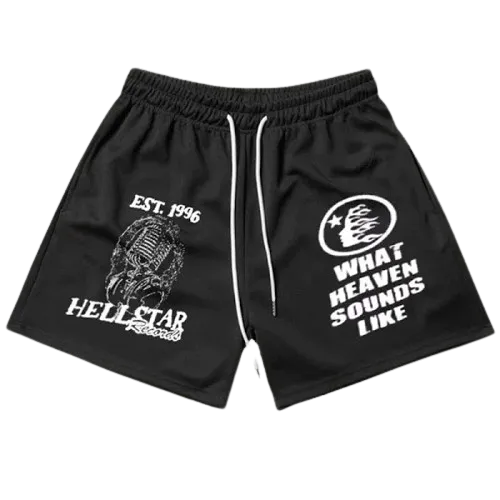 Hellstar Black Vintage Shorts