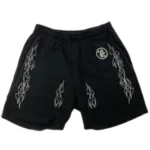 Hellstar Studio Flame Shorts Black