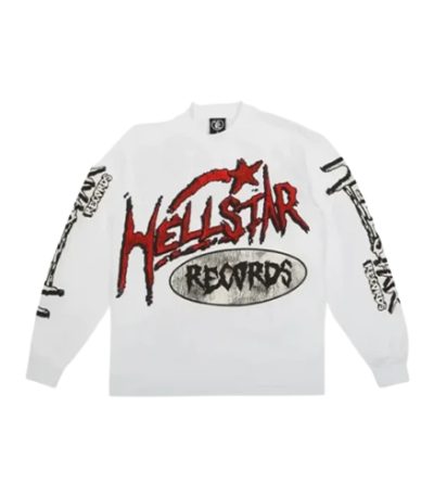 Hellstar Studios Records Long Sleeve Sweatshirt