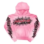 Pink Hellstar Brainwashed Without Brain Hoodie