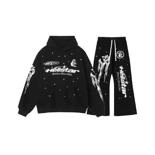 Unisex Black Hellstar Studios Records Star Flare Tracksuit